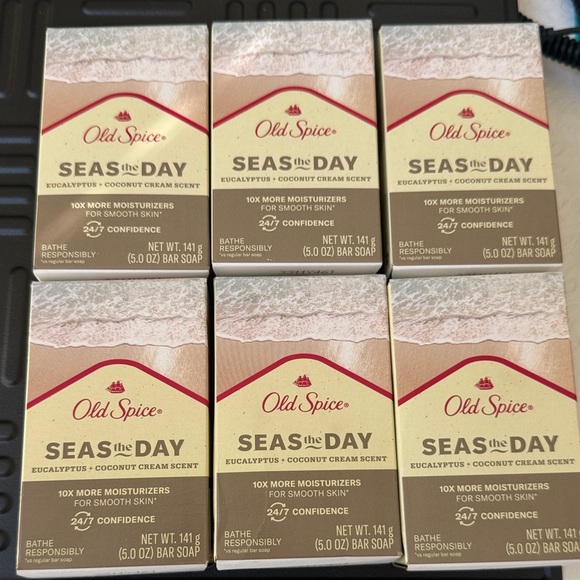 Old Spice Seas the Day Bar Soap - Cream and Red - Picture 1 of 1